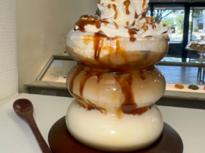 Macchiato caramel glace